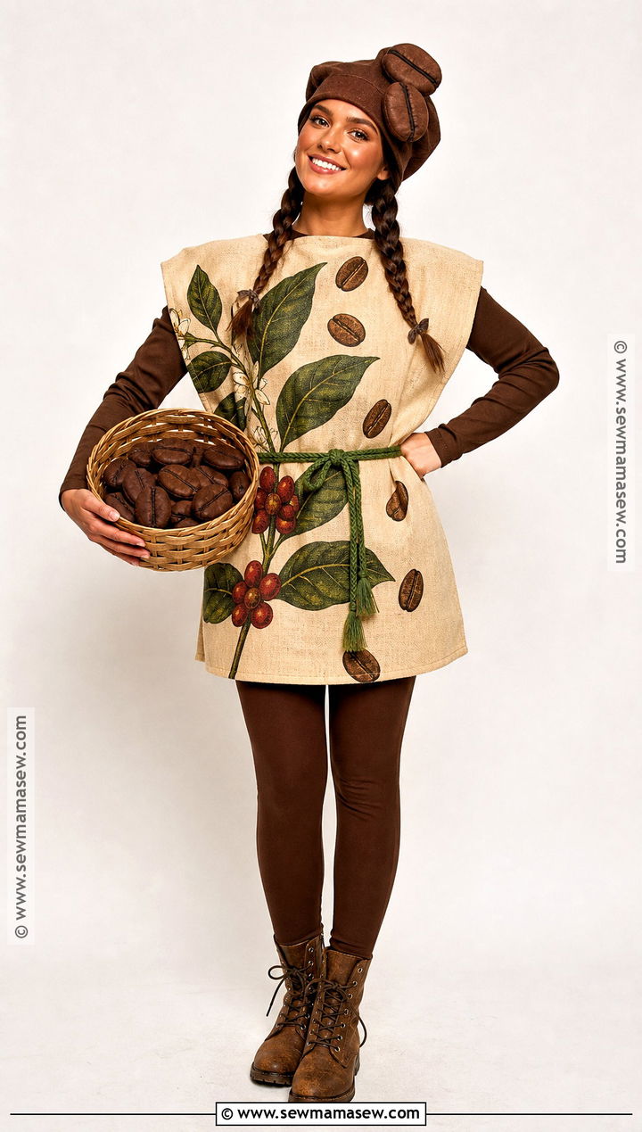 Starbucks Coffee Bean Bag Costume - 30 Starbucks Halloween Costume Ideas