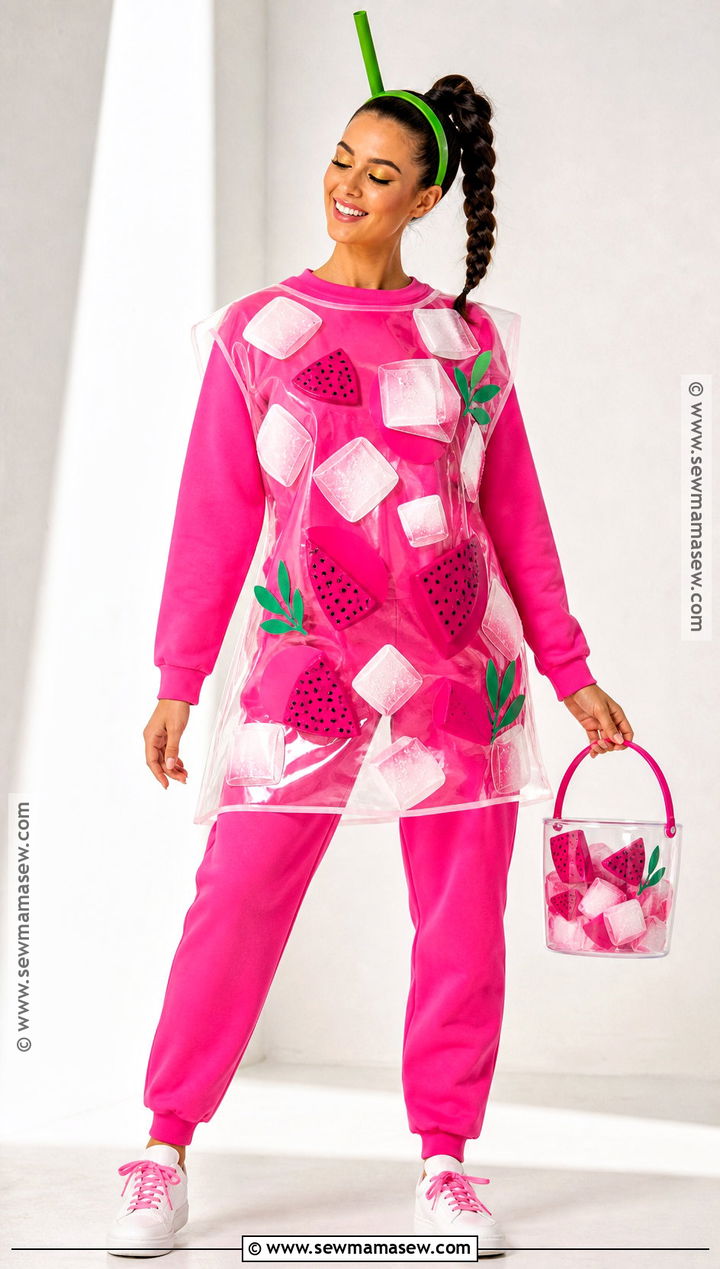 Starbucks Mango Dragonfruit Refresher Costume - 30 Starbucks Halloween Costume Ideas