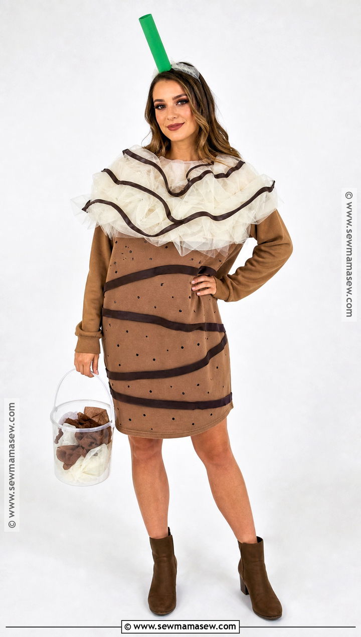 Starbucks Mocha Frappuccino Costume - 30 Starbucks Halloween Costume Ideas