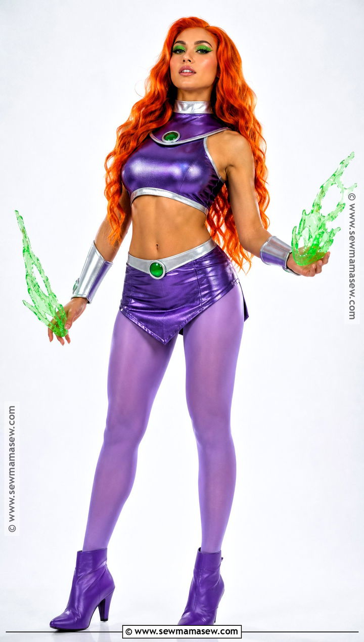 Starfire Cosplay With Purple Outfit - 30 unique cosplay ideas