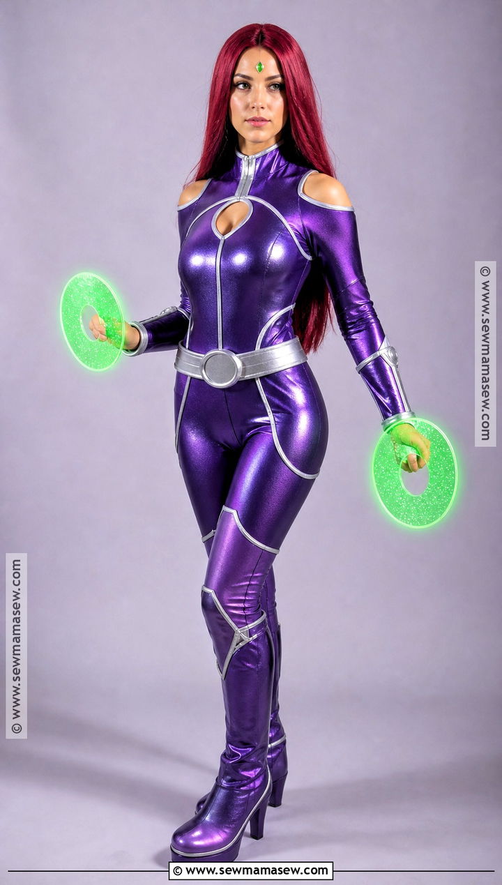 Starfire Purple Costume - 45 red hair halloween costumes