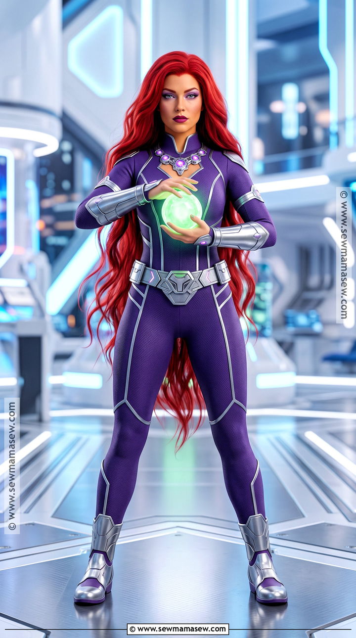 Starfire Superhero Costume - 40 red head halloween costumes