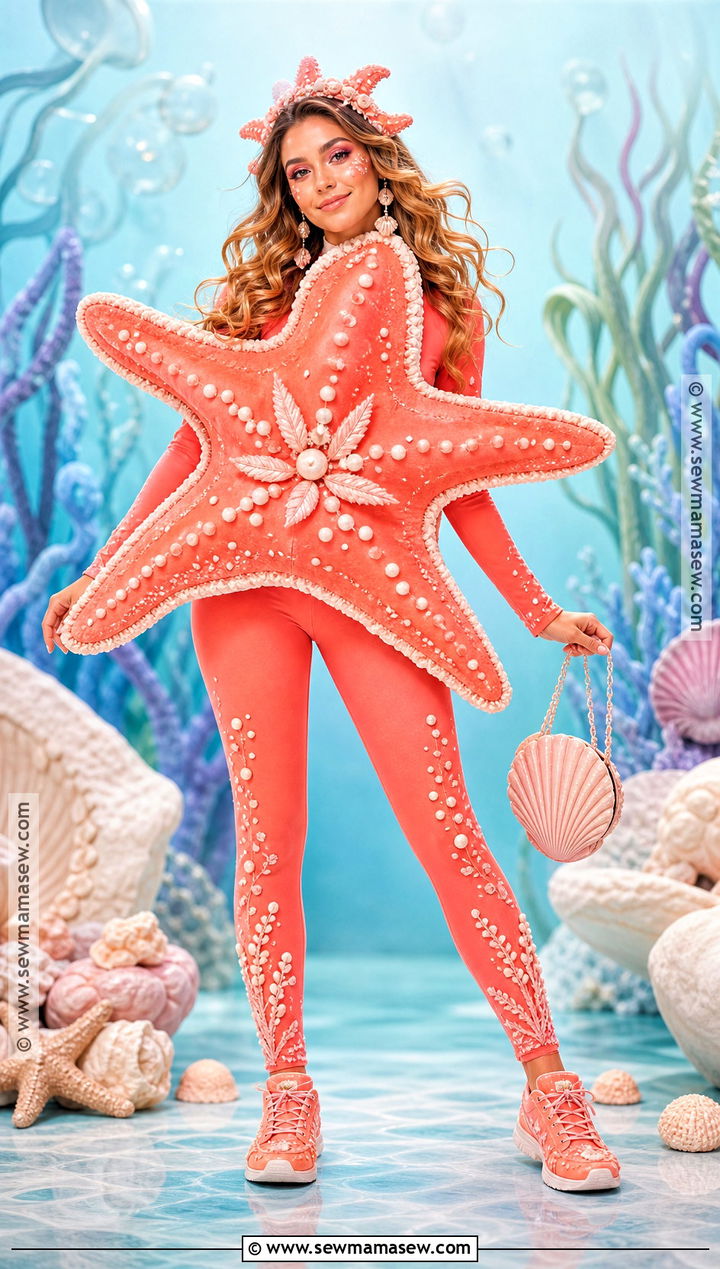 Starfish Costume With Orange Tights - 35 star costume ideas