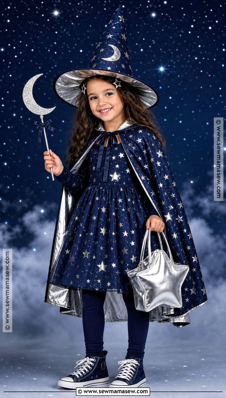 Starry Night Witch Costume - 30 kids witch costume ideas