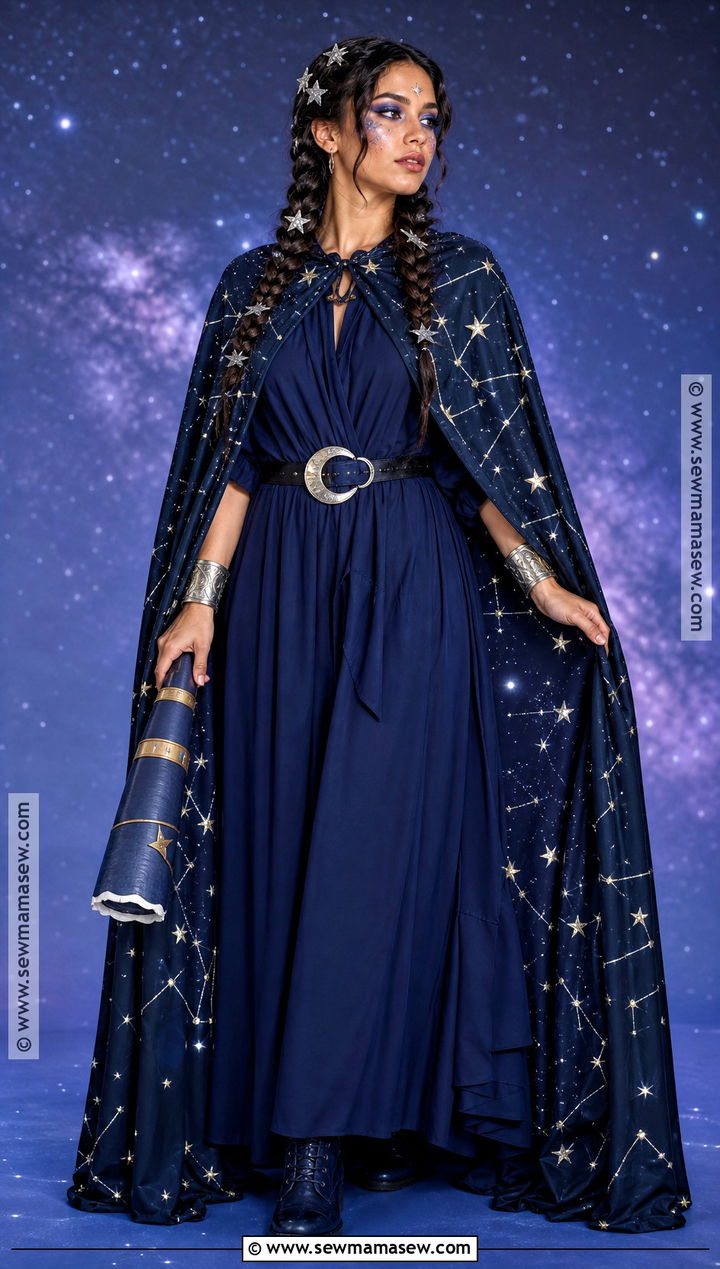 Starry Sky Costume With Constellation Cape - 30 Nature Costume Ideas