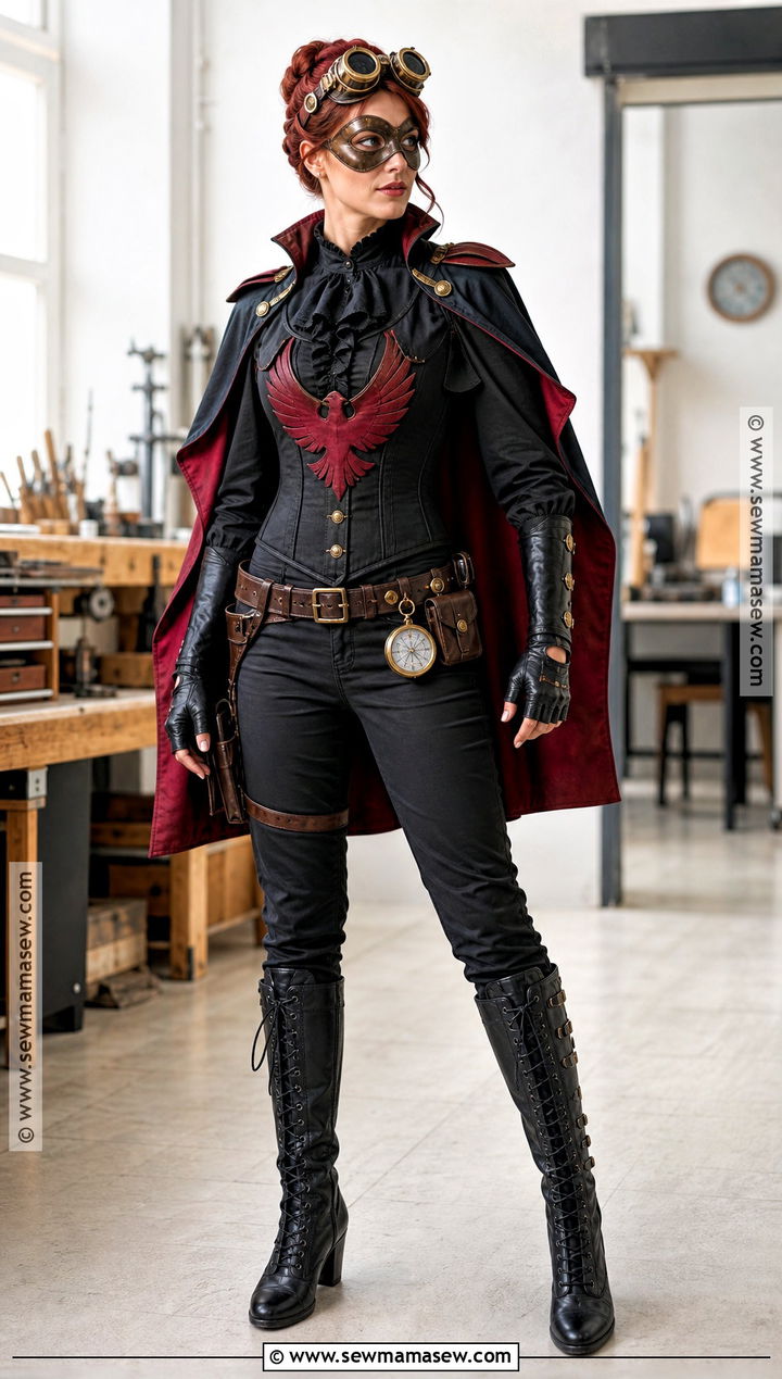 Steampunk Batwoman Costume With Waistcoat - 40 Batwoman Costume Ideas
