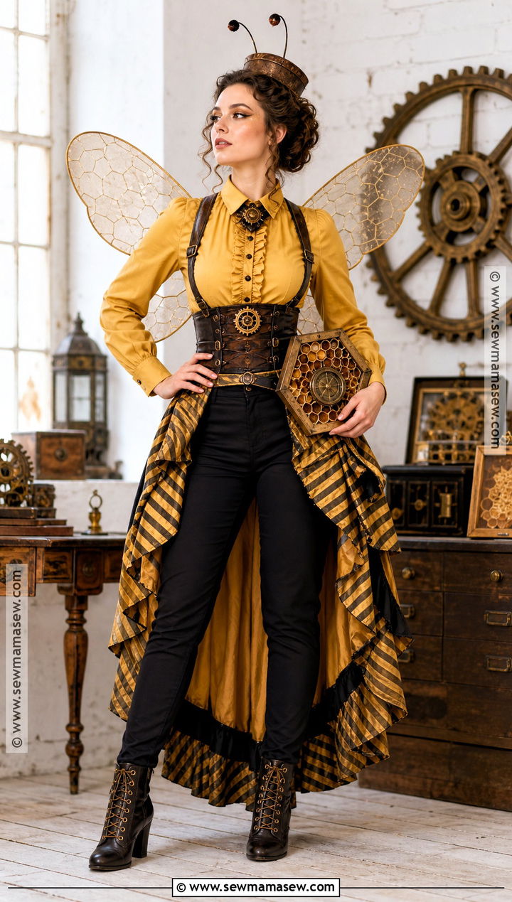 Steampunk Bee Costume With Corset Belt - 30 bee costume women's ideas