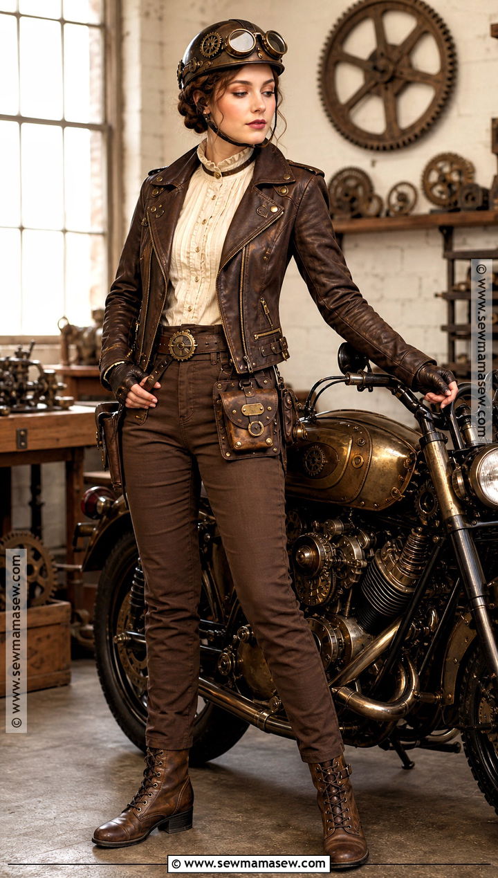 Steampunk Biker Girl Costume - 30 Biker Girl Costume Ideas