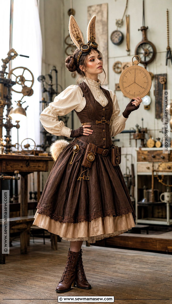 Steampunk Bunny Costume - 30 Halloween Bunny Costume Ideas