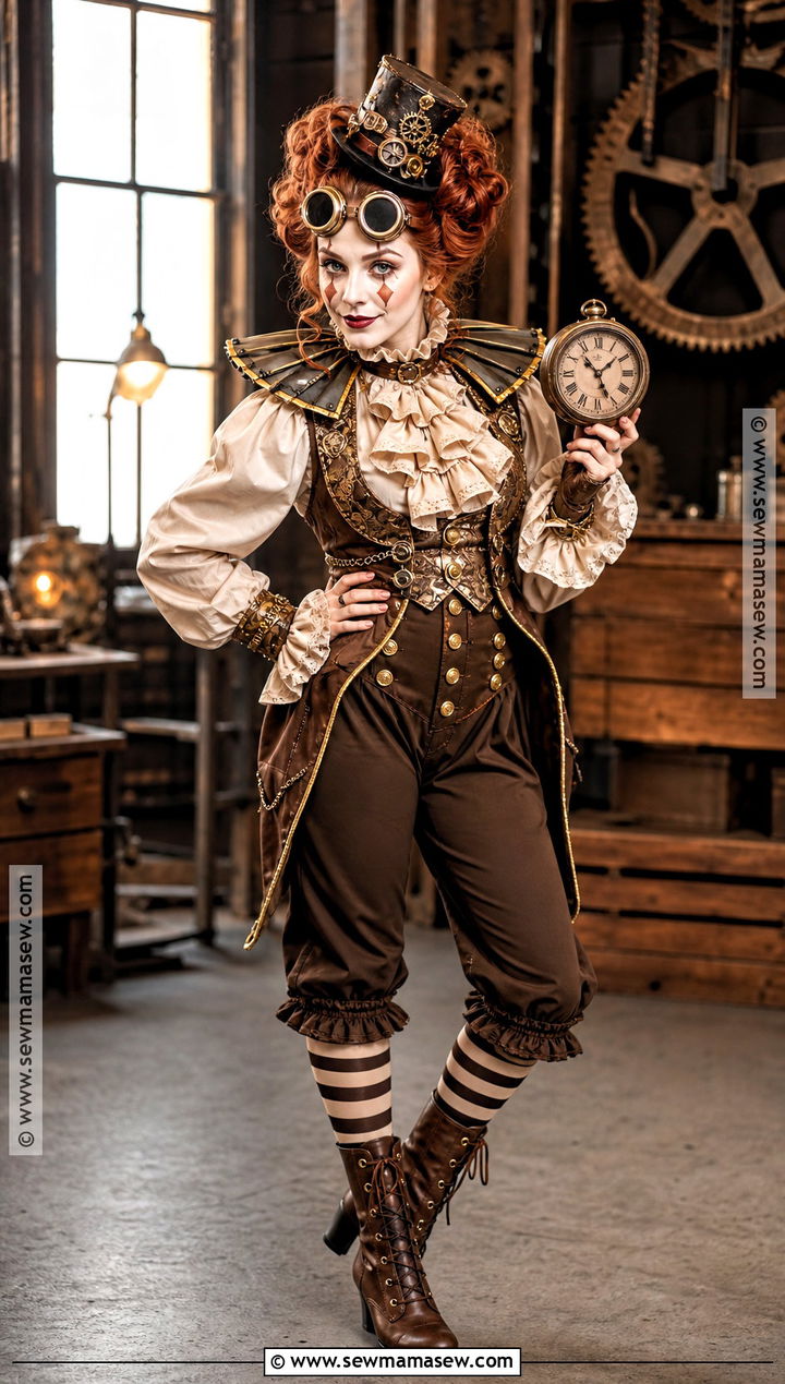 Steampunk Clown Costume - 30 Clown Costume Aesthetic Ideas