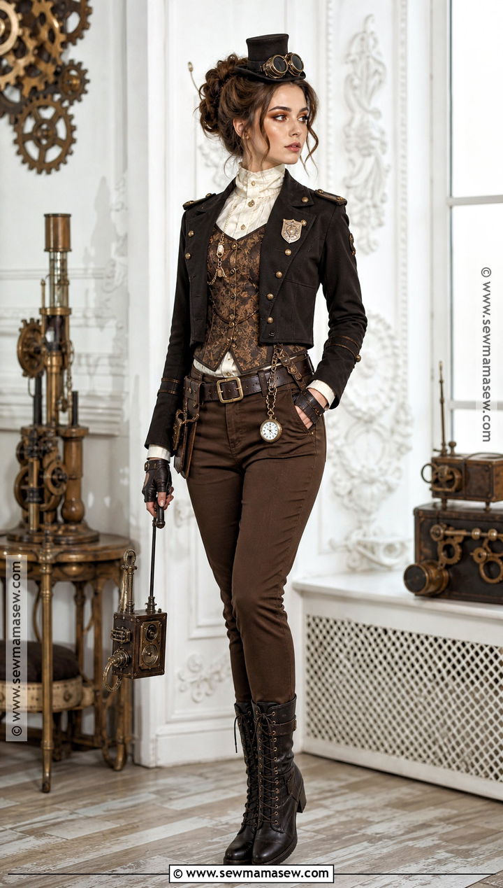 Steampunk Cop Costume - 30 cop halloween costume ideas for women