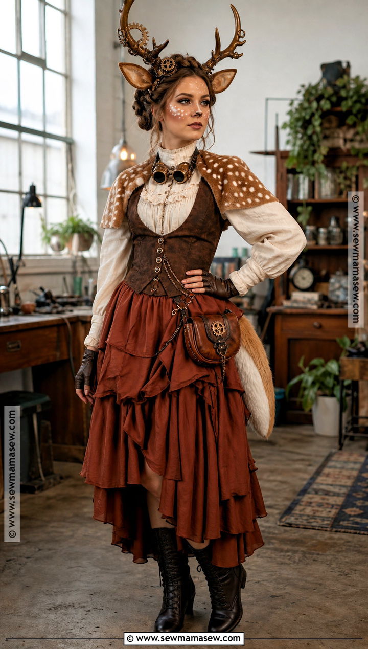 Steampunk Deer Costume - 40 deer costume ideas for women
