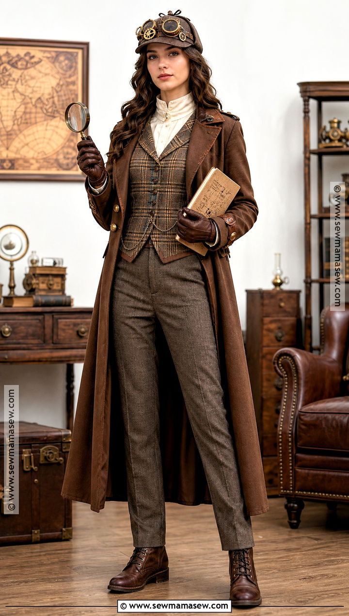 Steampunk Detective Costume - 30 steampunk halloween costumes