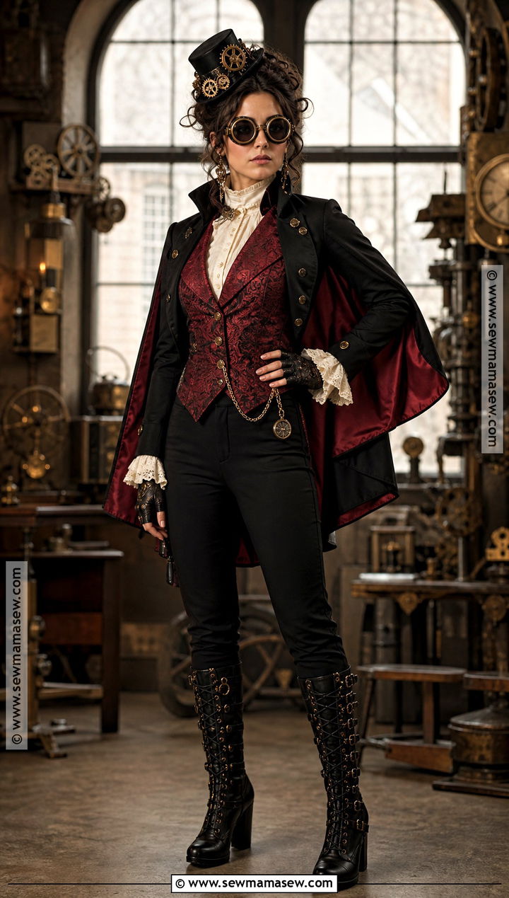 Steampunk Dracula Costume With Tailcoat - 30 Dracula Costume Ideas for Women