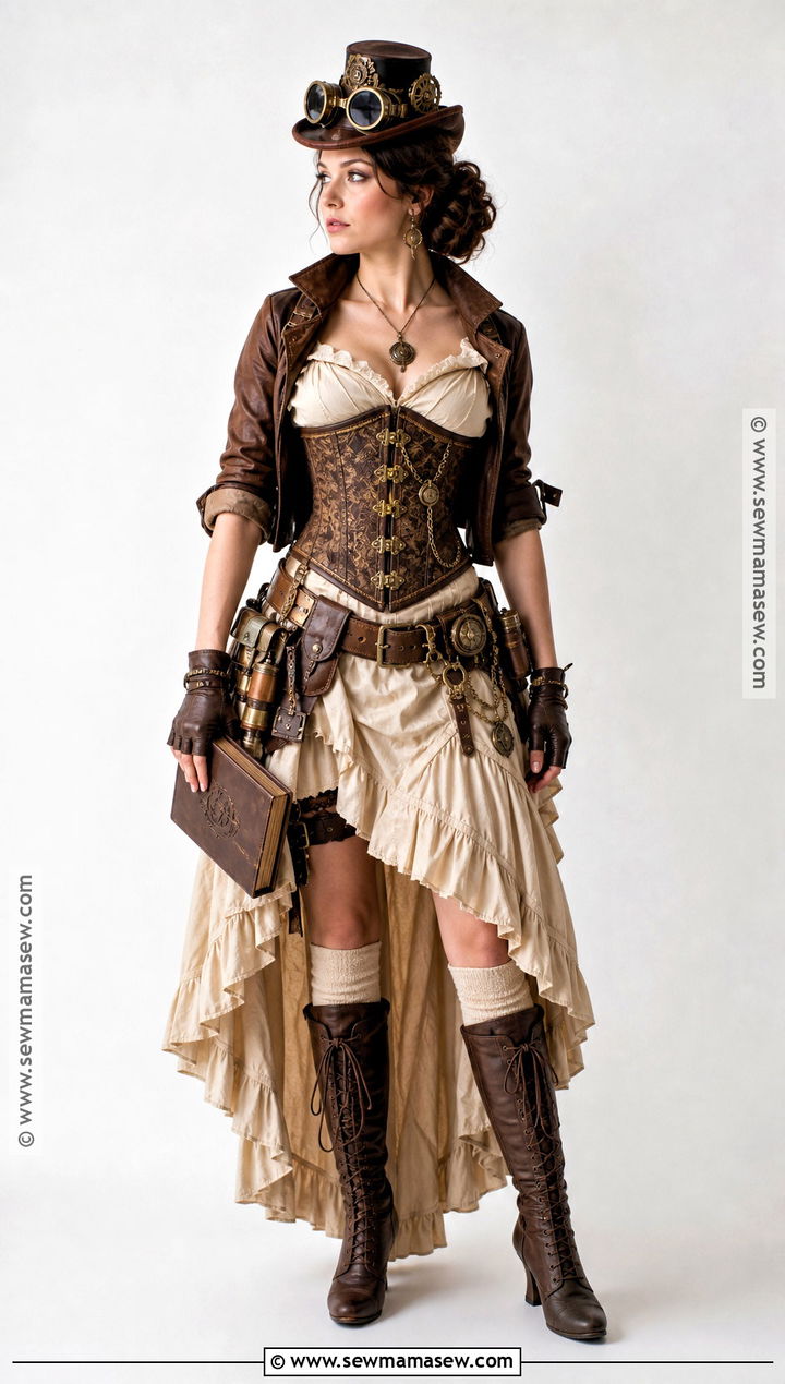 Steampunk Explorer Corset Costume - 35 corset costumes