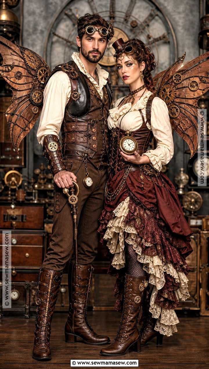 Steampunk Fairy Couple Costume - 30 fairy couple costume ideas