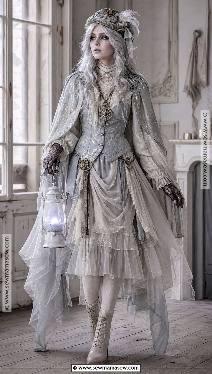 Steampunk Ghost Costume - 30 steampunk halloween costumes