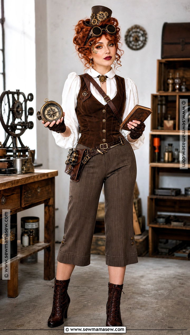 Steampunk Inventor Cosplay With Bronze Makeup - 30 maquillaje cosplay ideas
