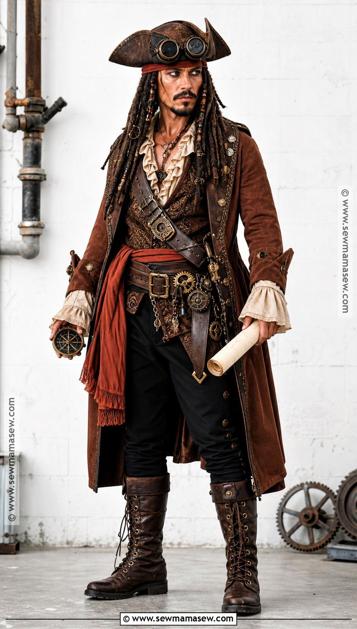 Steampunk Jack Sparrow Costume - 30 Jack Sparrow Halloween Costume Ideas