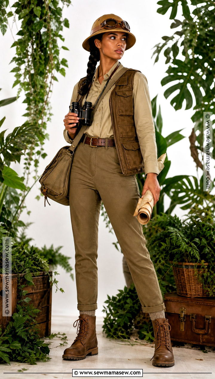 Steampunk Jungle Explorer Costume - 30 steampunk halloween costumes