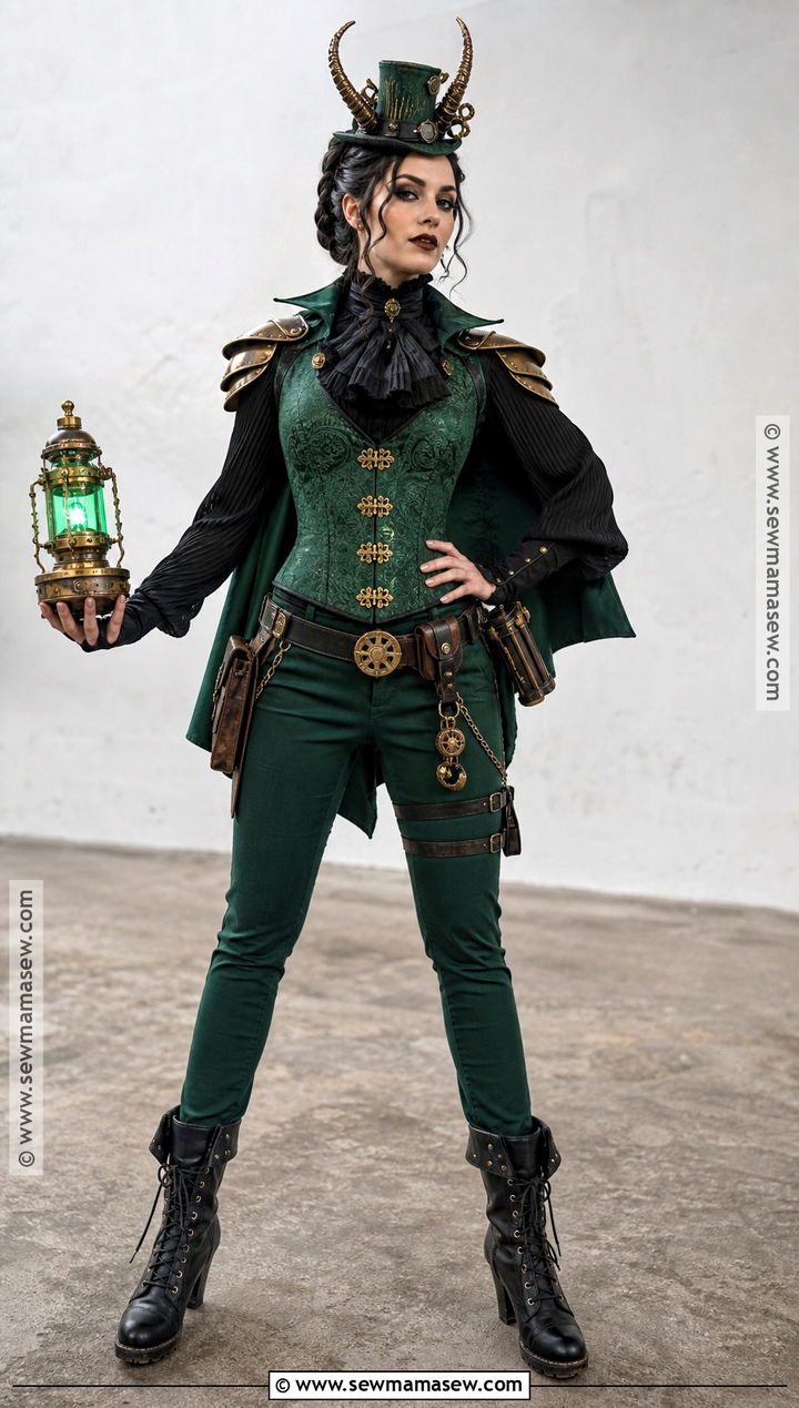 Steampunk Lady Loki Cosplay With Corset Vest - 30 lady loki cosplay ideas