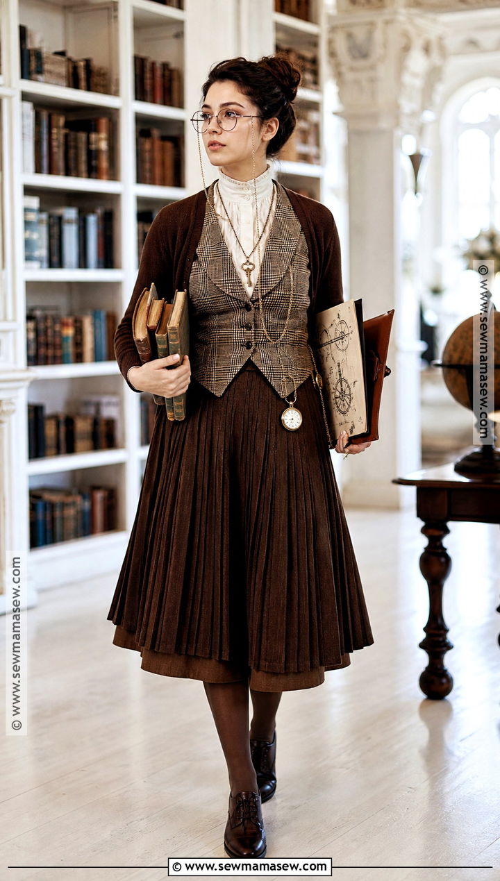 Steampunk Librarian Costume - 30 steampunk halloween costumes