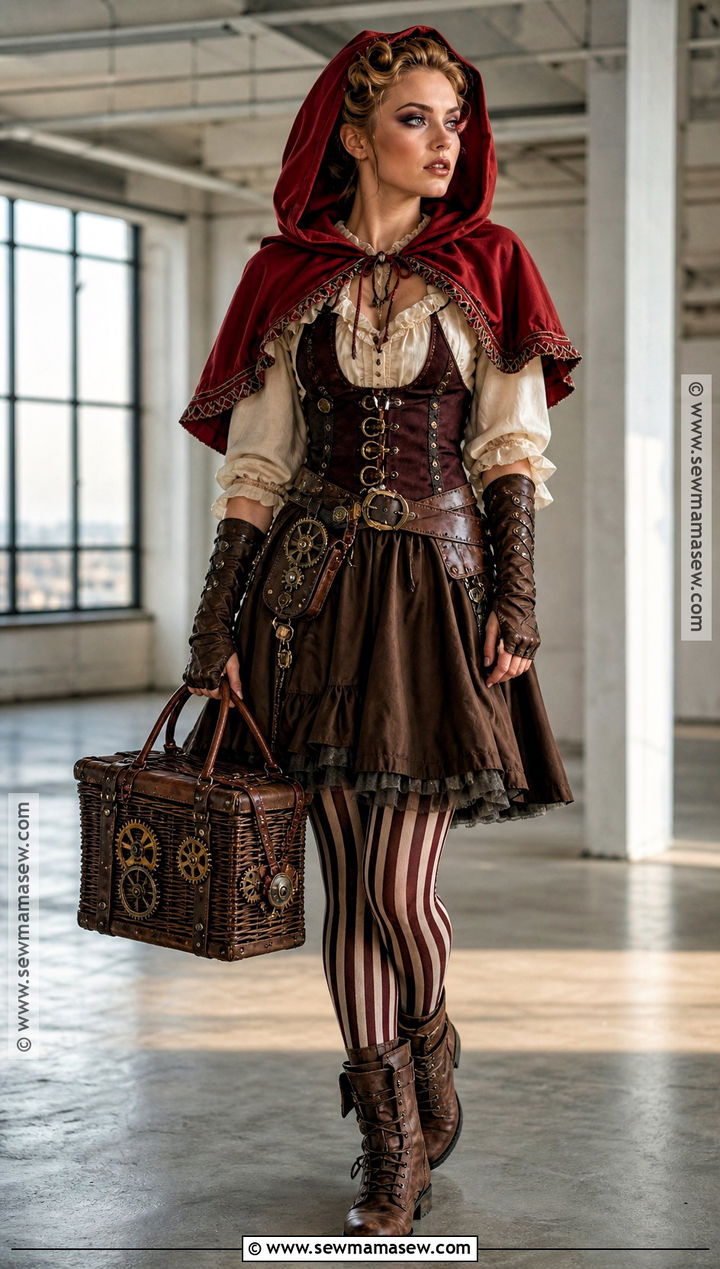 Steampunk Little Red Costume - 30 Little Red Costume Ideas
