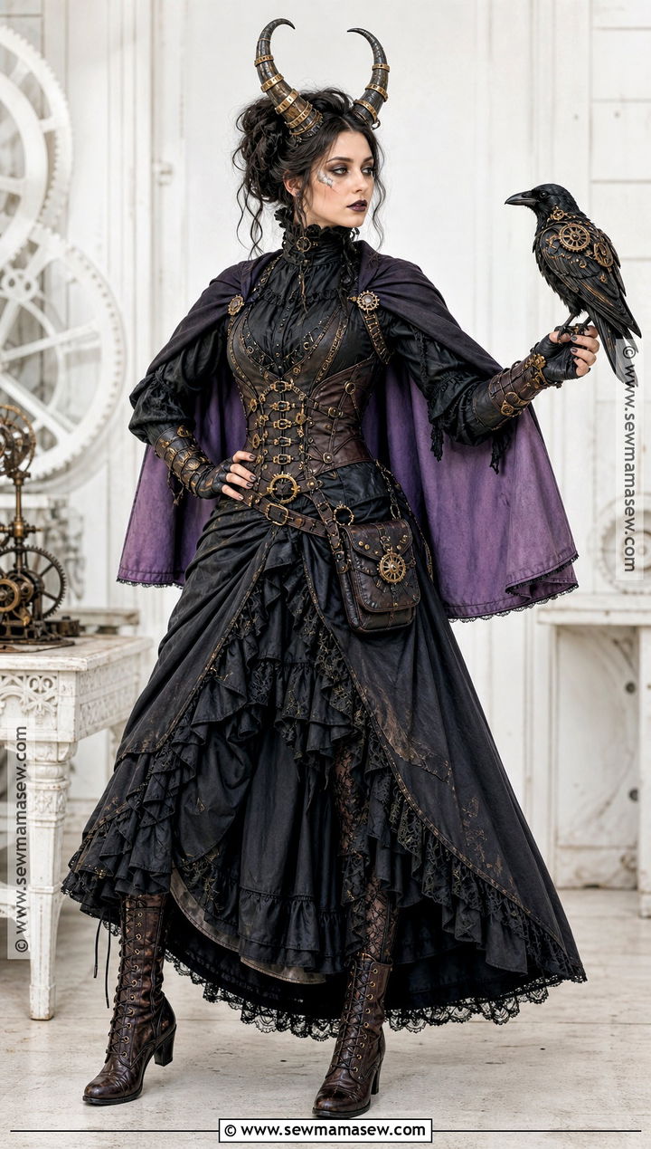 Steampunk Maleficent Costume With Corset - 50 maleficent costume ideas