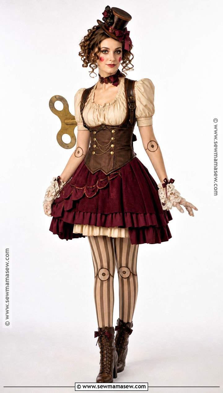 Steampunk Mechanical Doll Costume - 30 steampunk halloween costumes
