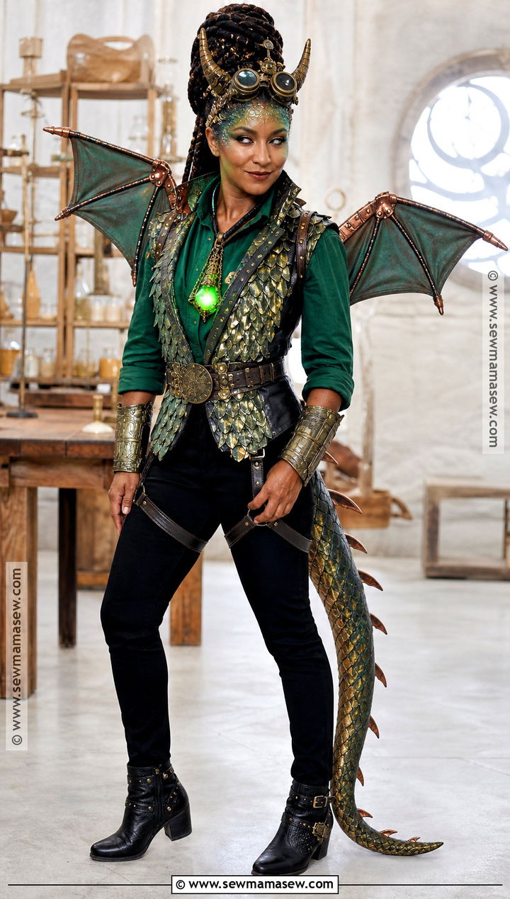 Steampunk Mechanical Dragon Costume - 30 steampunk halloween costumes