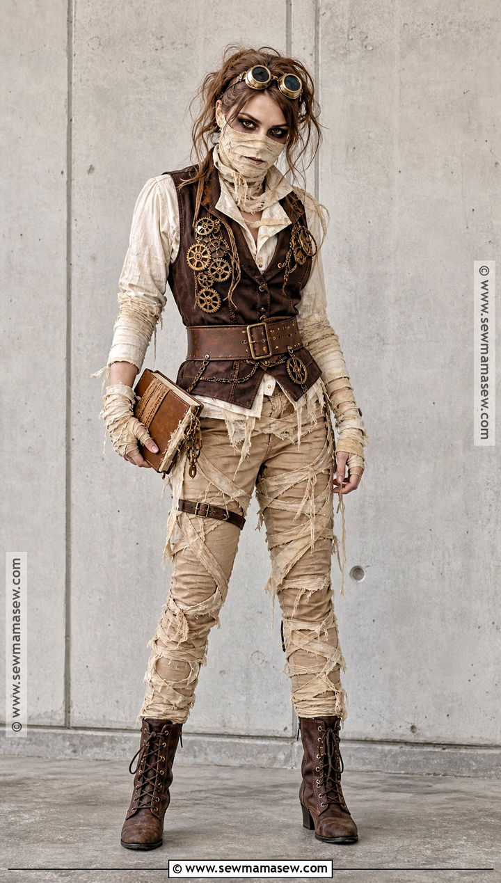 Steampunk Mummy Costume - 40 mummy halloween costume ideas