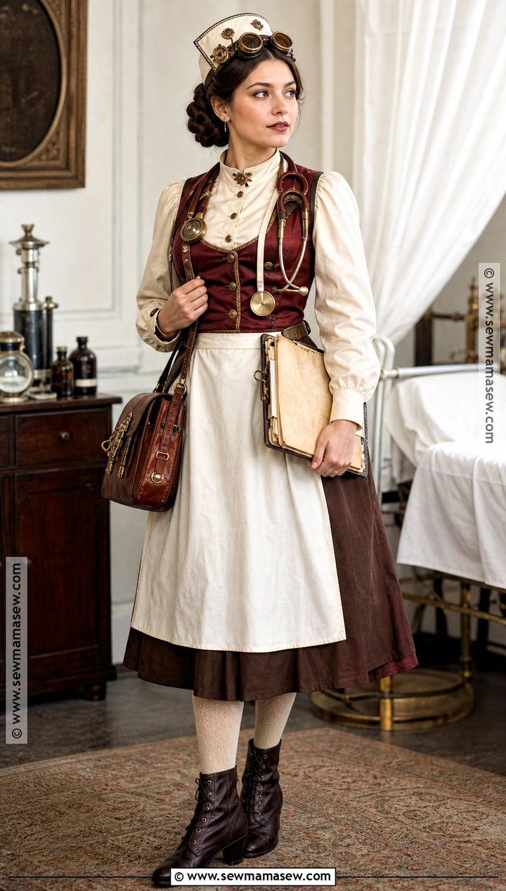 Steampunk Nurse Costume - 30 nurse costume ideas for women