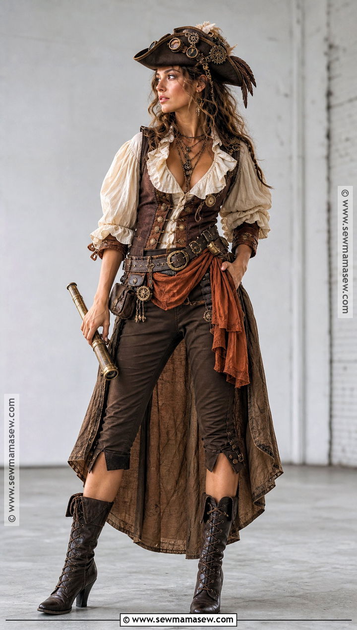 Steampunk Pirate Costume - 50 pirate costume ideas for women