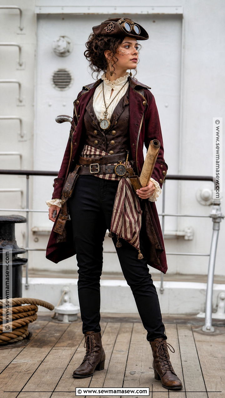Steampunk Pirate Costume - 30 cute pirate costume ideas for women