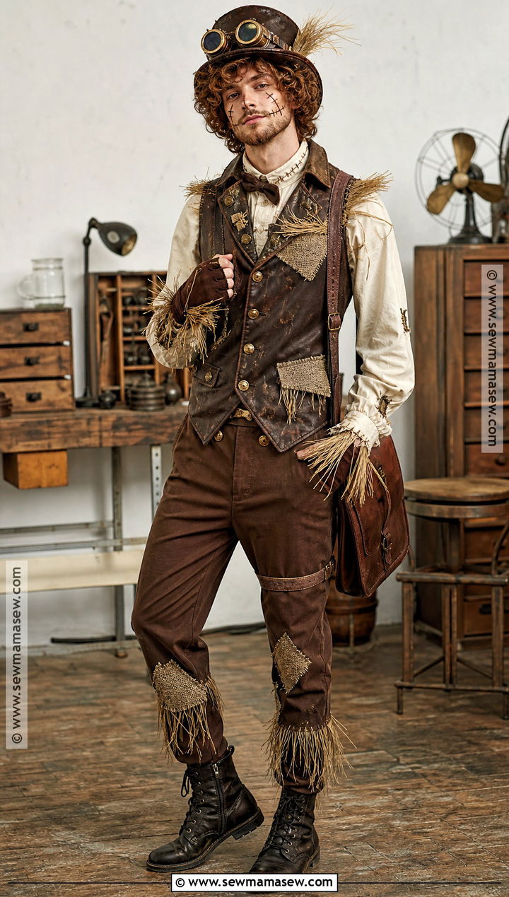 Steampunk Scarecrow Costume - 30 Scarecrow Costume Ideas for Men