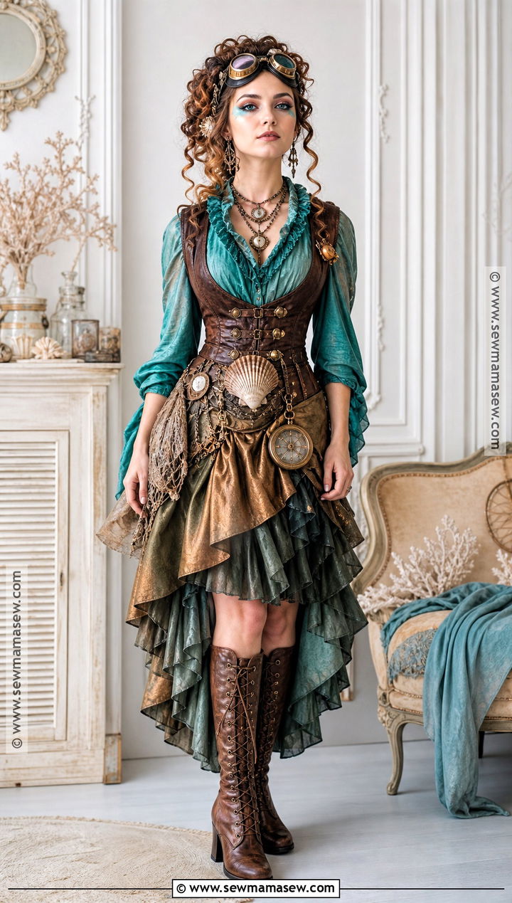 Steampunk Siren Costume - 50 siren costume ideas
