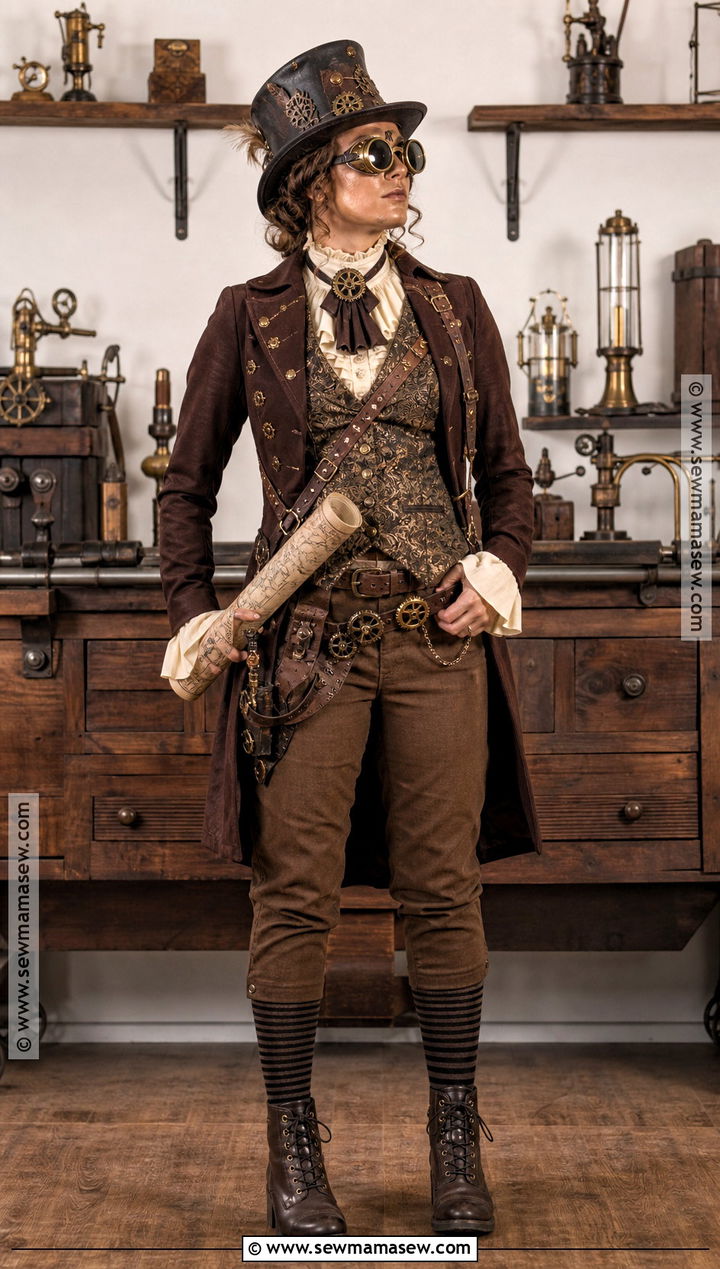 Steampunk Time Traveler Costume - 35 Alternative Halloween Costumes