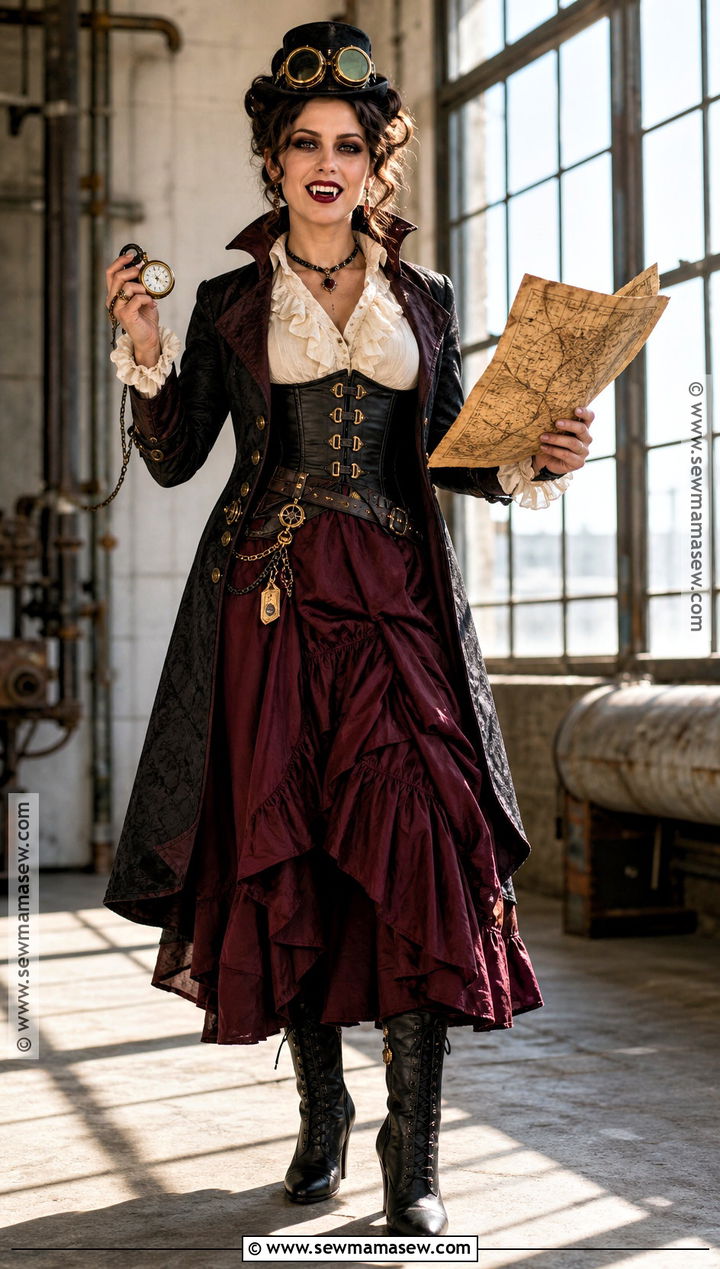 Steampunk Vampire Costume With Goggles - 35 vampire costume ideas