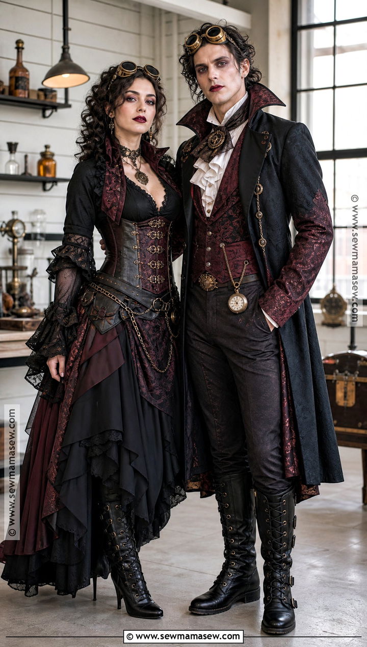 Steampunk Vampire Couple Costume - 35 vampire costume ideas for couples