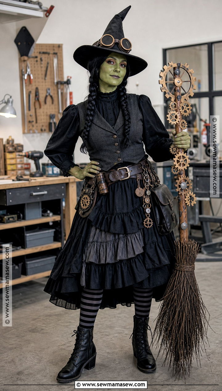 Steampunk Wicked Witch Costume - 30 bad witch wizard of oz costume ideas