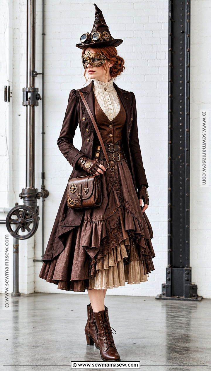 Steampunk Witch Mask Costume - 30 witch mask ideas