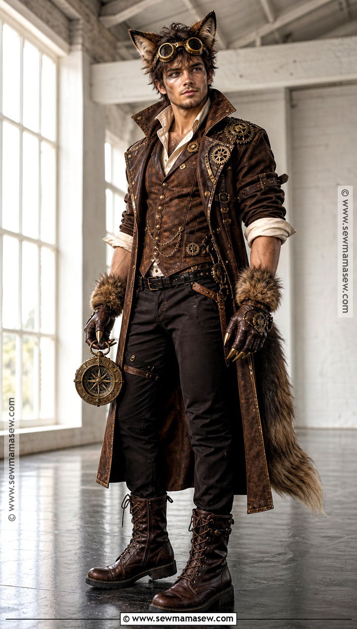 Steampunk Wolf Costume - 30 wolf costume ideas for men