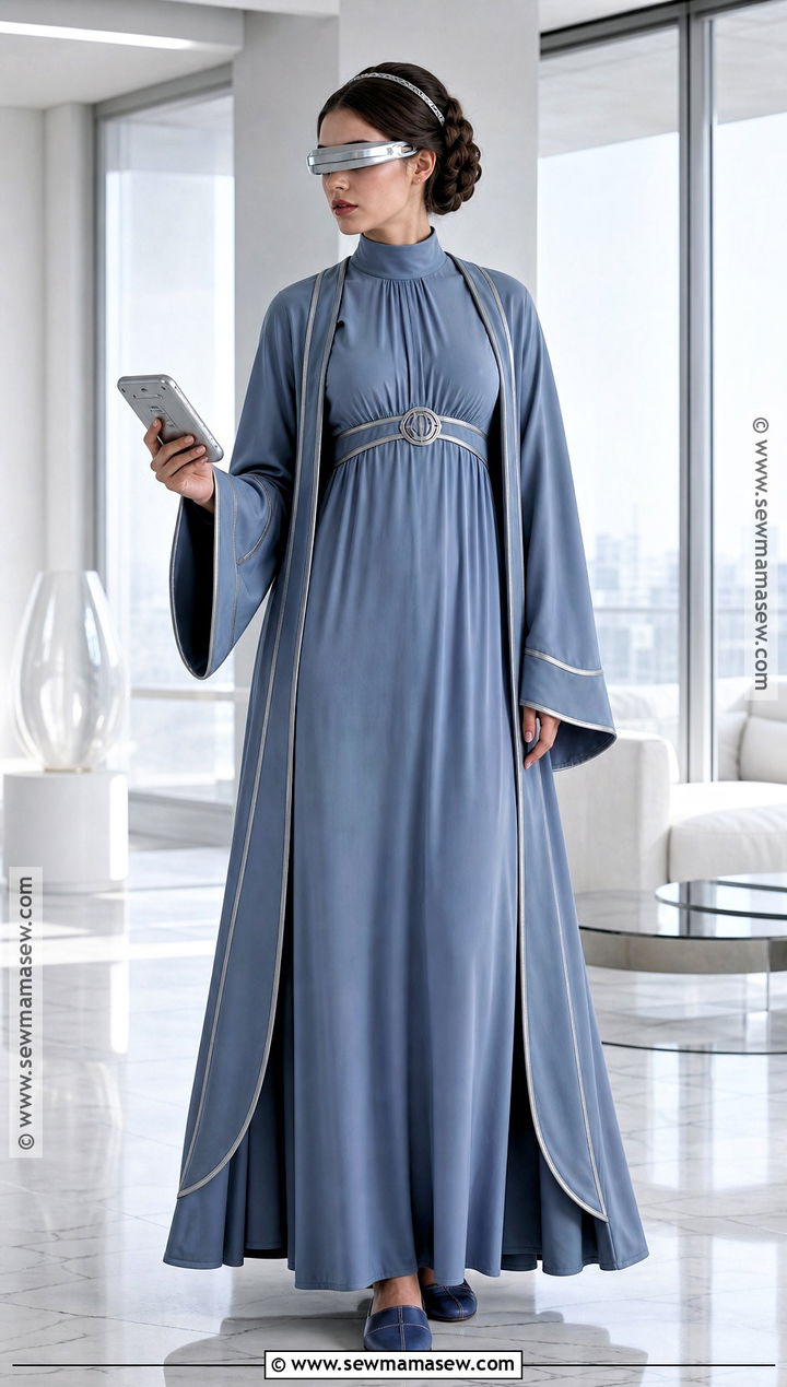 Steel Blue Dressing Gown Padme Costume - 30 padme star wars costumes