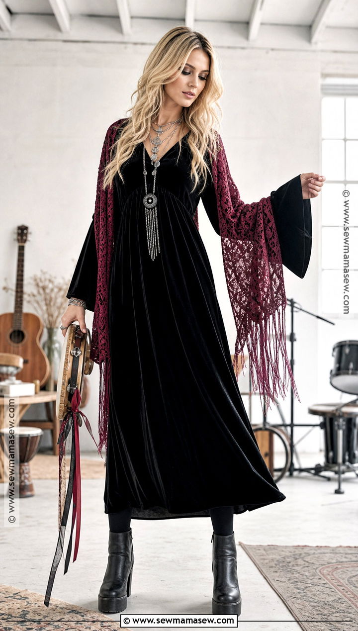 Stevie Nicks Black Shawl Costume - 30 iconic singers costumes