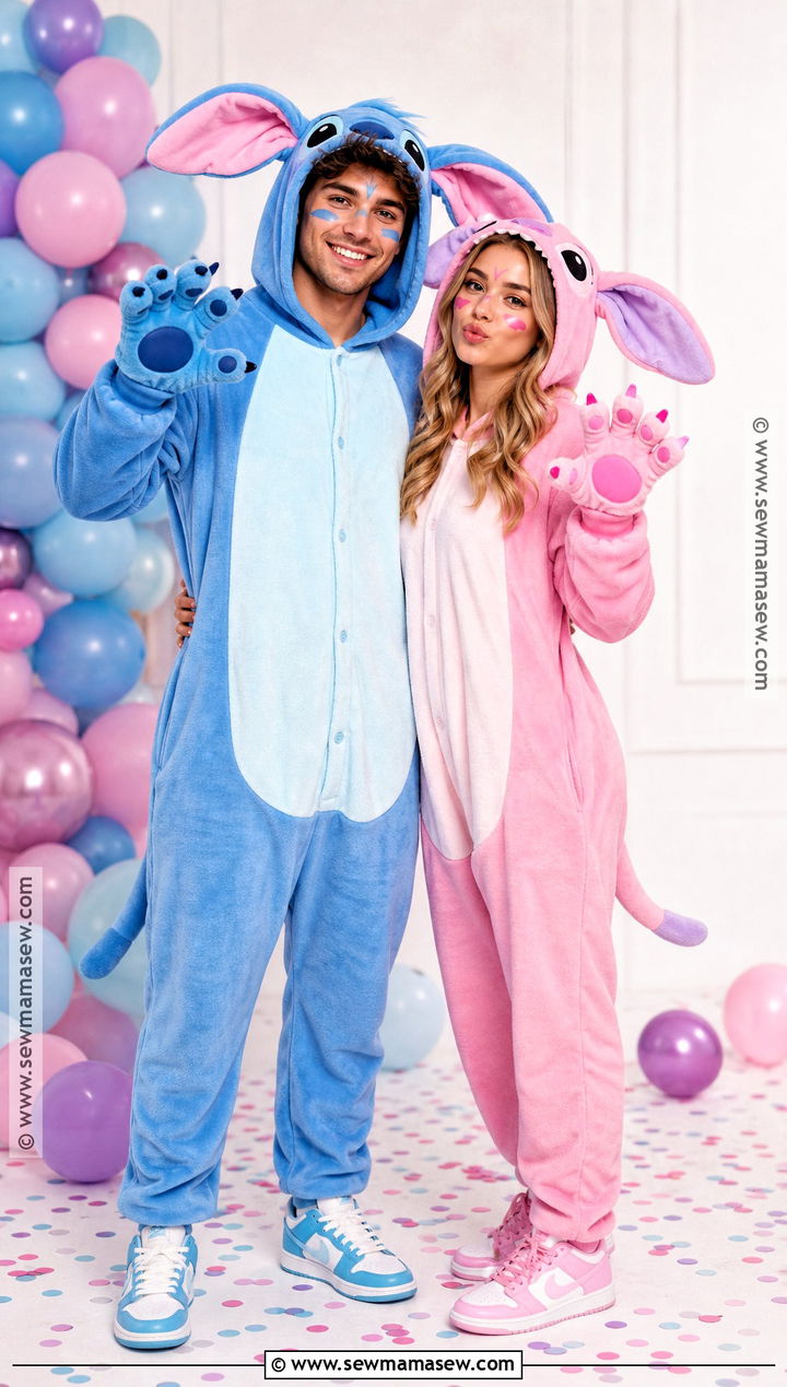 Stitch And Angel Couple Costume - 35 stitch costume ideas