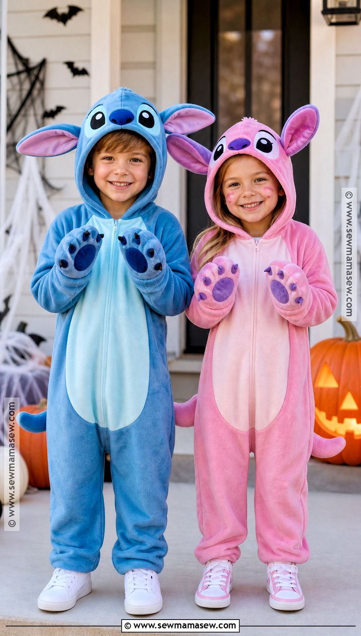 Stitch And Angel Sibling Costume - 35 stitch costume ideas