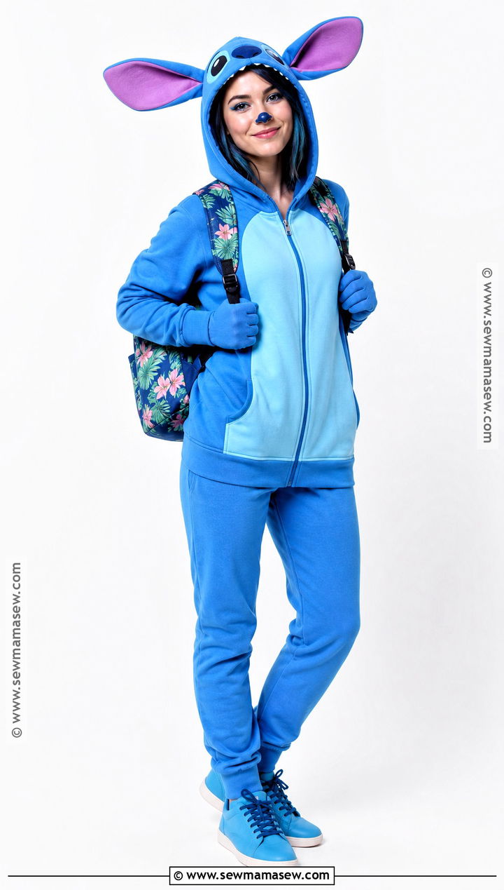 Stitch Costume With Blue Hoodie - 35 disney costume ideas
