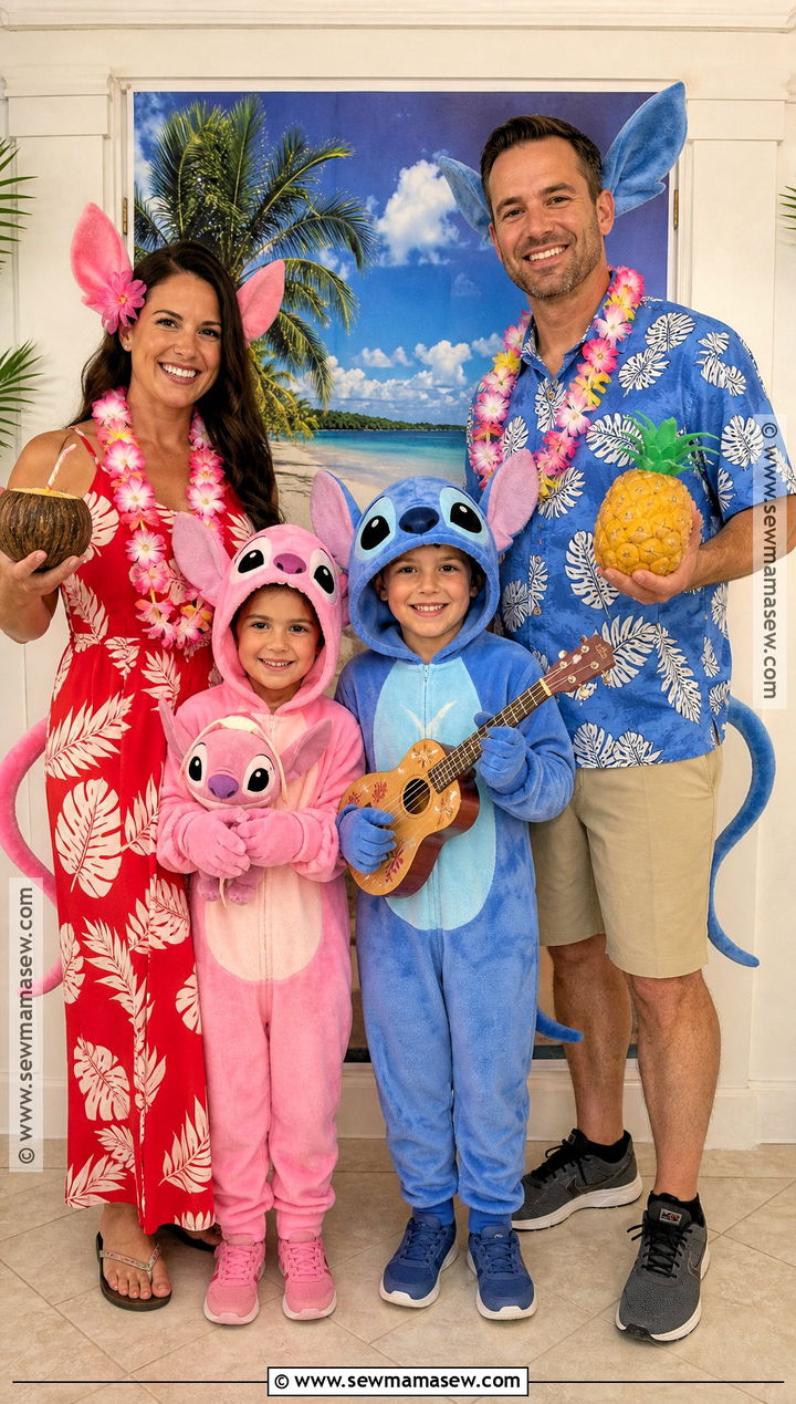 Stitch Family Costume - 30 stitch halloween costume ideas