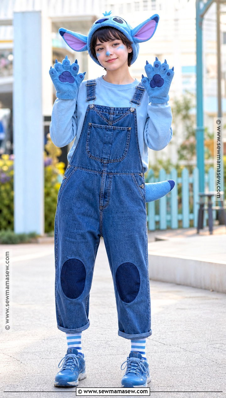Stitch Overalls Costume - 35 stitch costume ideas