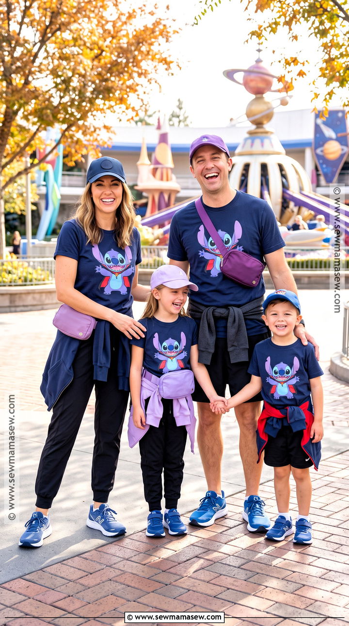 Stitch Vampire Family Shirt And Joggers Outfit - 15 disney october family shirts